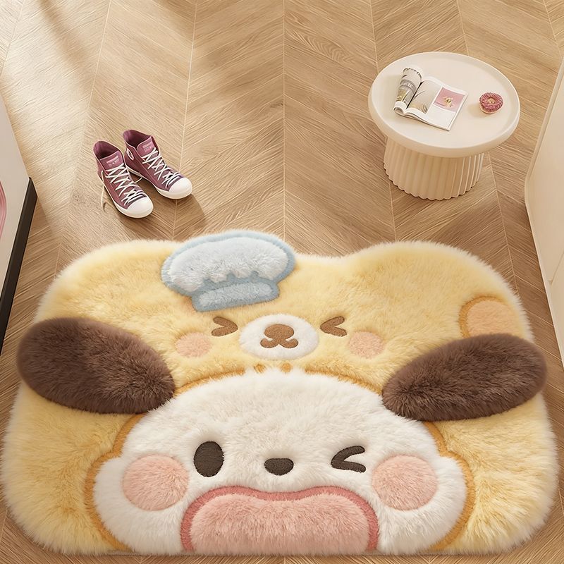 Plush Animal-Themed Bath Mat
