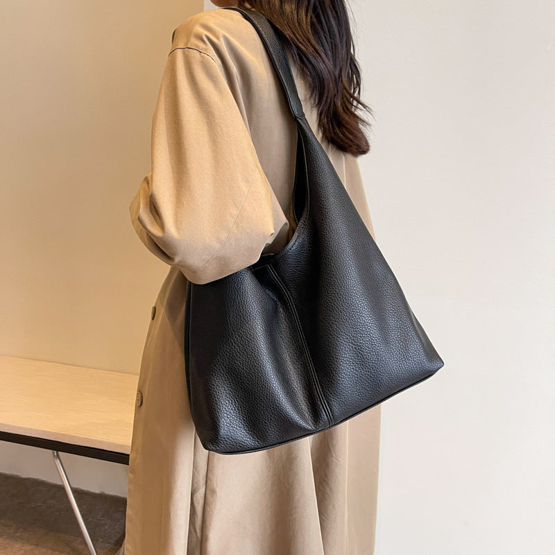 Textured Leather Hobo Bag Kalsten