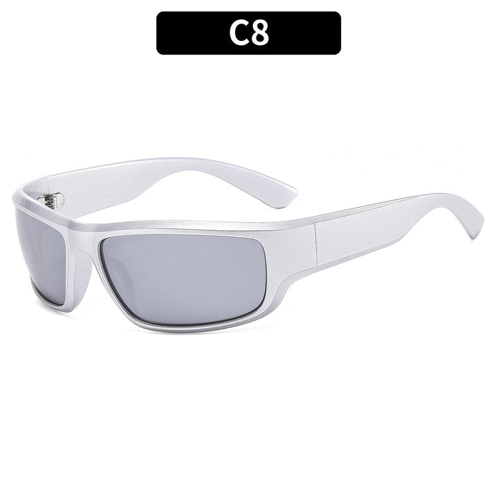 Retro-Inspired Shield Sunglasses