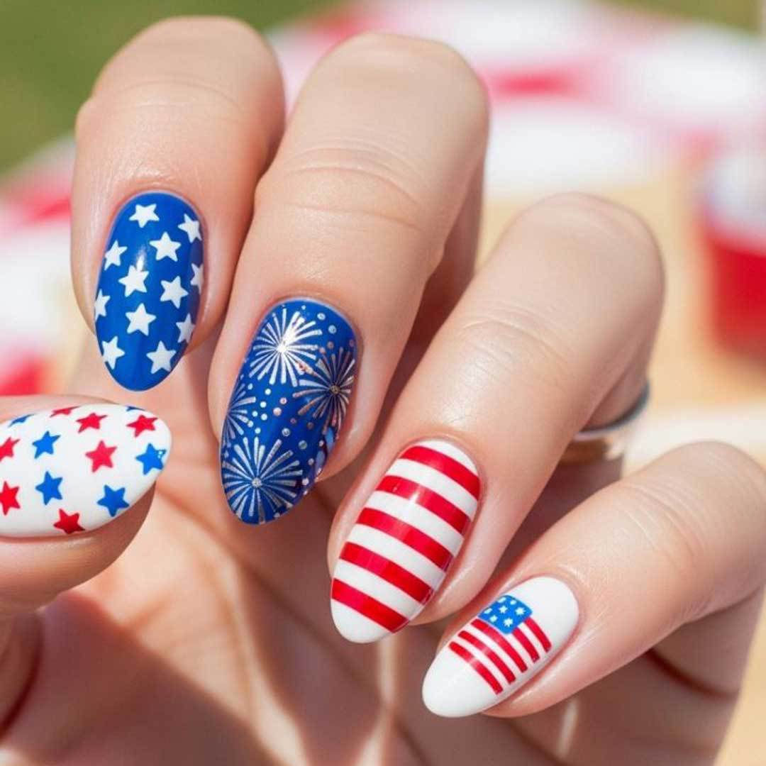 Patriotic Nail Art