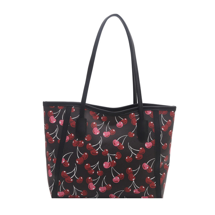 Cherry-Print Tote Bag