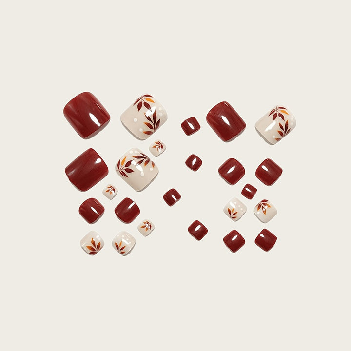 Artificial nails with elegant autumn motifs Kalsten