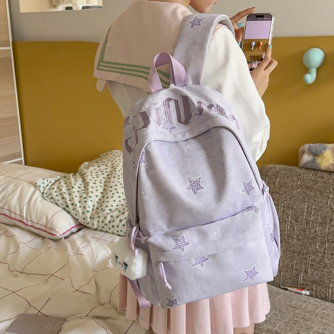 Star Print Decorative Backpack Kalsten