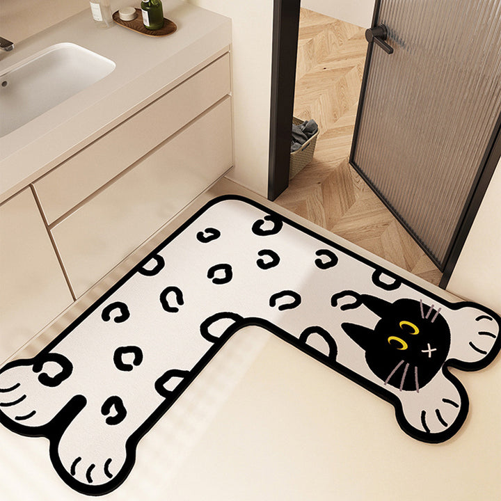 Fun-Filled Cartoon-Themed Bath Mat Kalsten