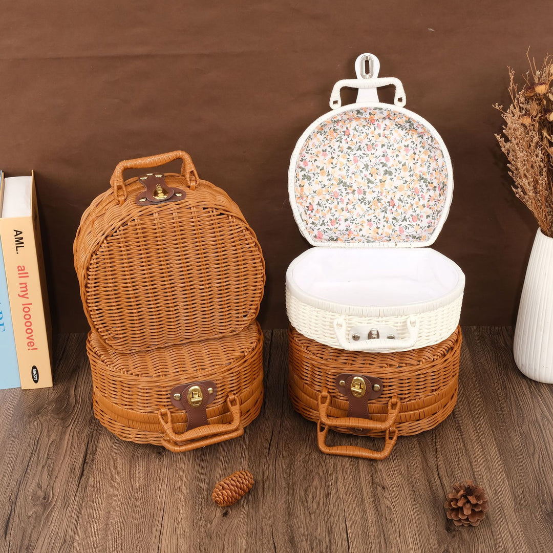 Floral-Inspired Woven Basket Kalsten