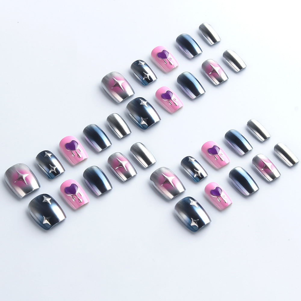 Celestial-Themed Press-On Nail Art Set Kalsten