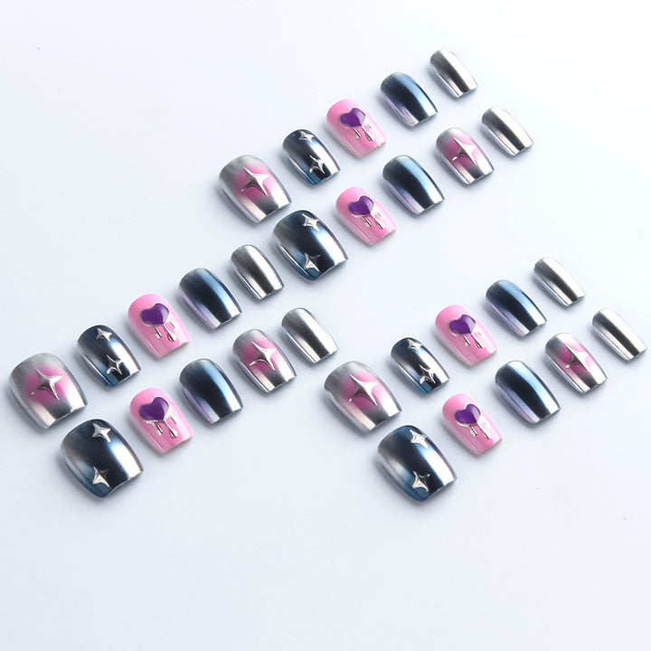 Celestial-Themed Press-On Nail Art Set Kalsten