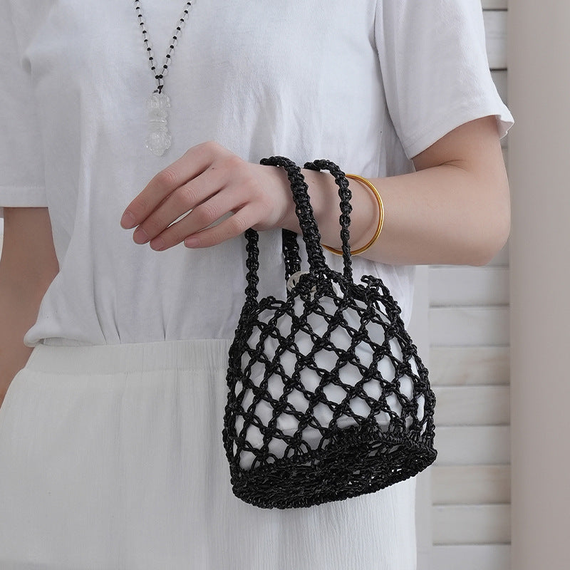 Net shopping bag with braided design Kalsten