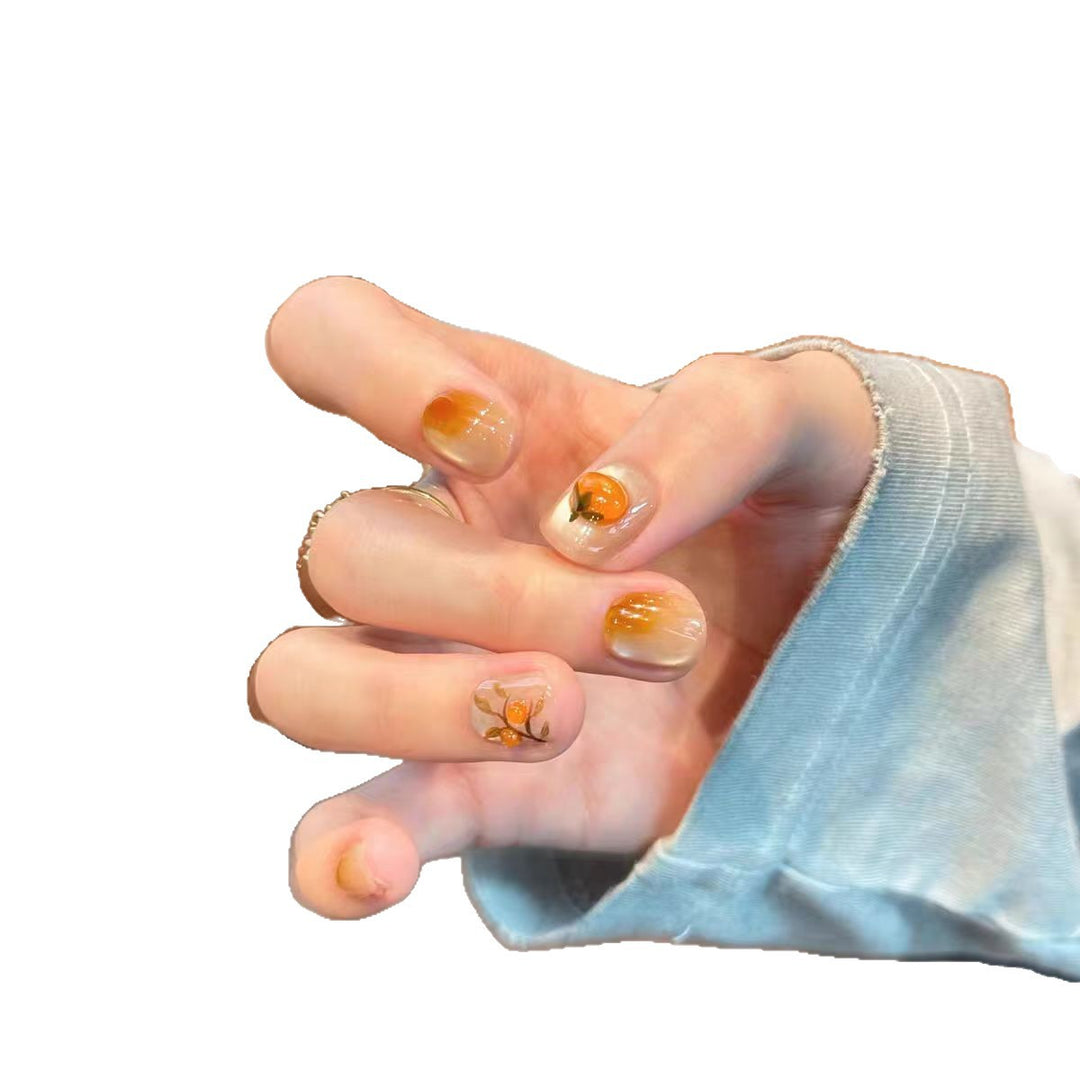 Artistic Floral Press-On Nail Design Kalsten
