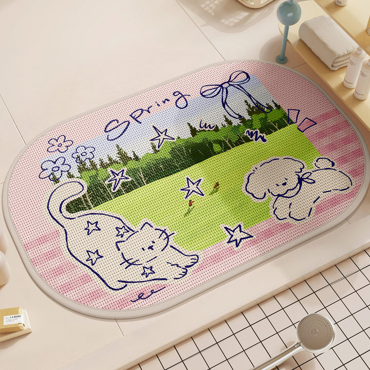 Decorative Animal-Themed Area Mat