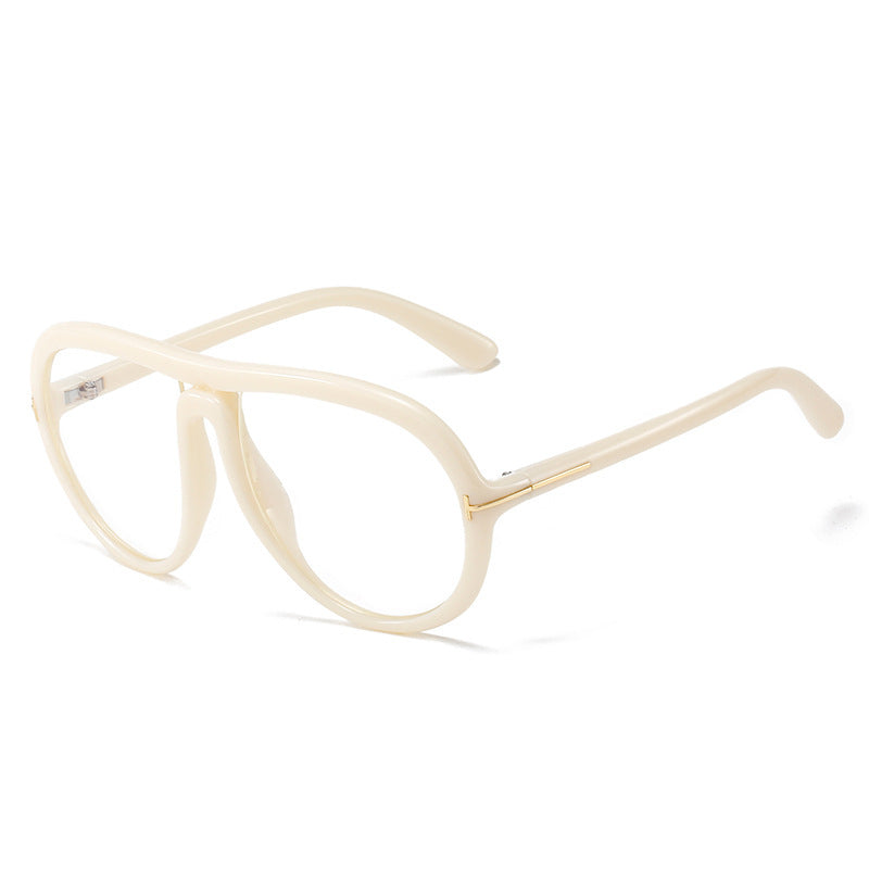 Oversized Fashionable Transparent Pink Sunglasses Kalsten