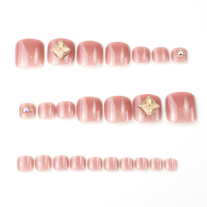 Premium Decorative Press-On Toenail Art Set Kalsten