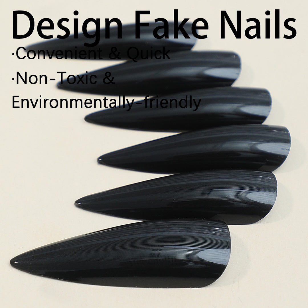 Acrylic nail set with elegant stiletto design Kalsten