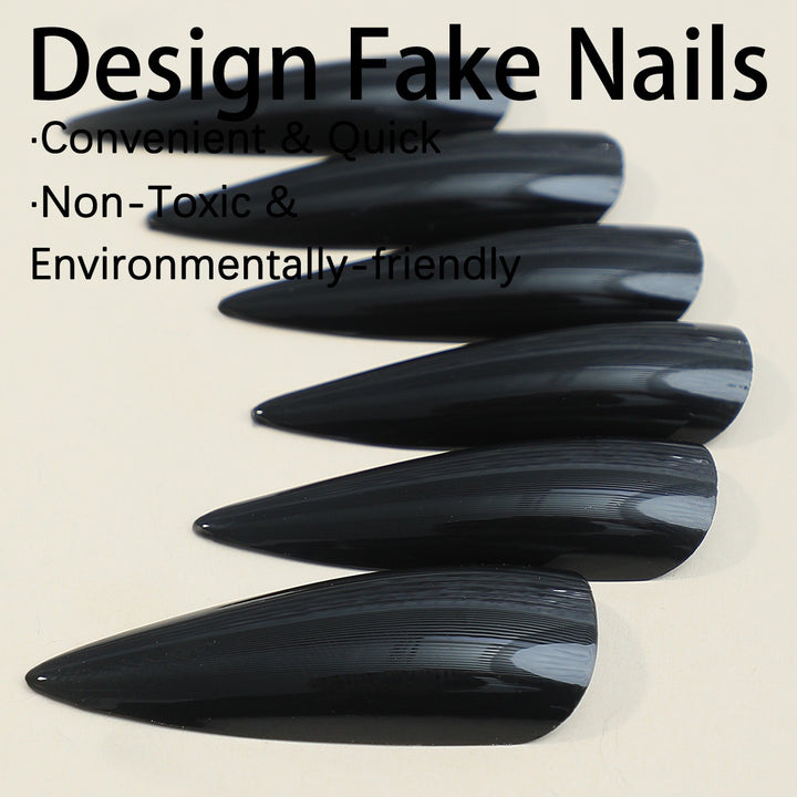 Acrylic nail set with elegant stiletto design Kalsten