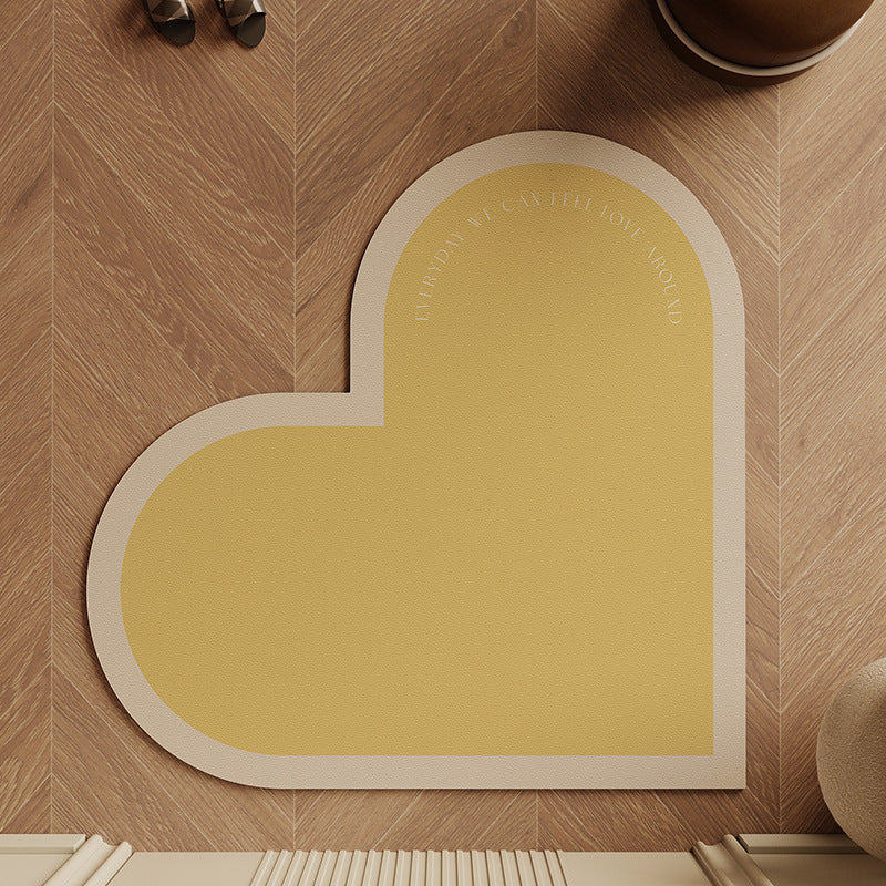 Heart-Shaped Non-Slip Area Mat Kalsten