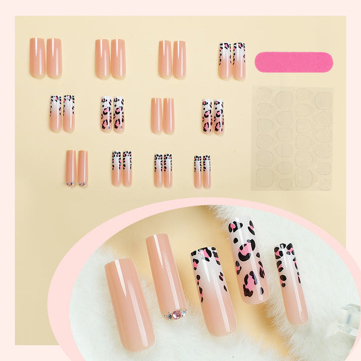 Artistic Leopard Print Press-On Nail Kit kalsten
