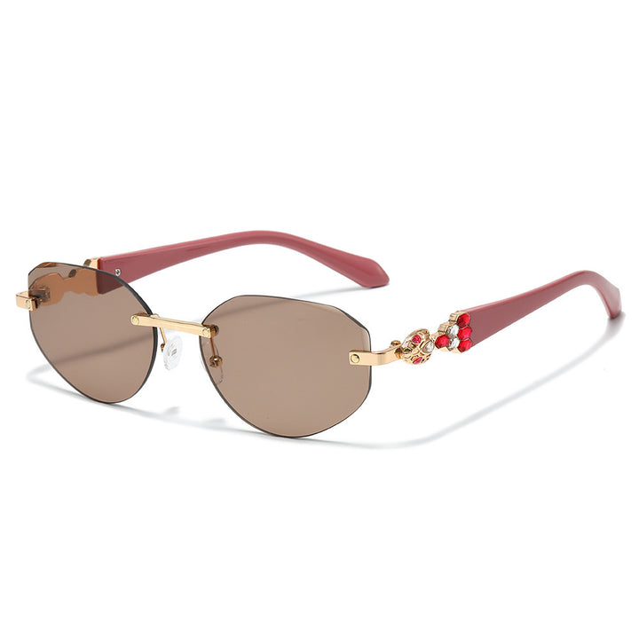 Decorative Oversized Shield Sunglasses Kalsten