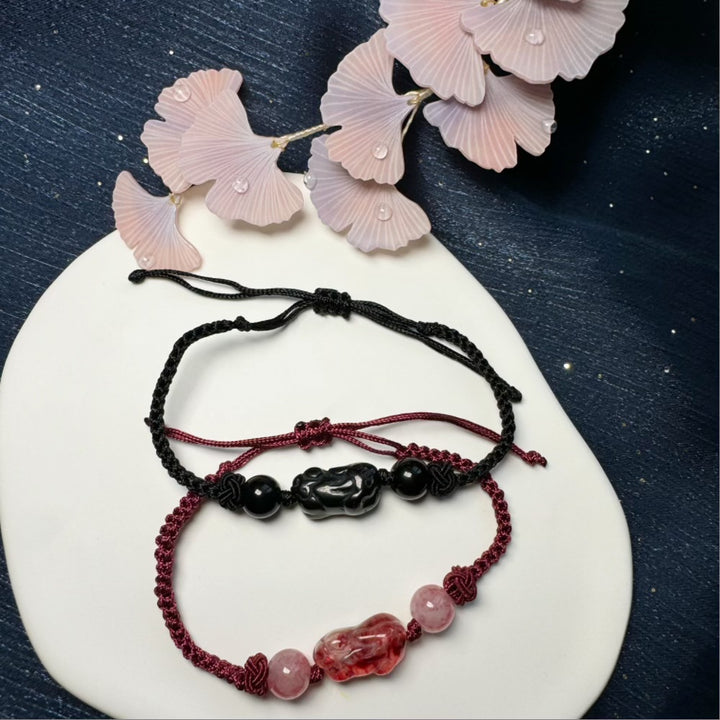 Adjustable Macrame Protective Charm Bracelet Kalsten
