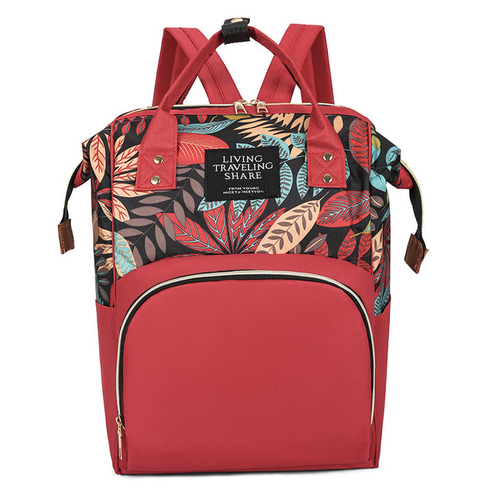 Floral Print Multi-Functional Backpack Kalsten