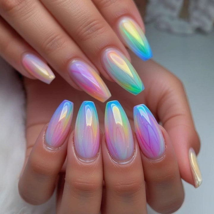 Artifical nails with Faceted Design Kalsten