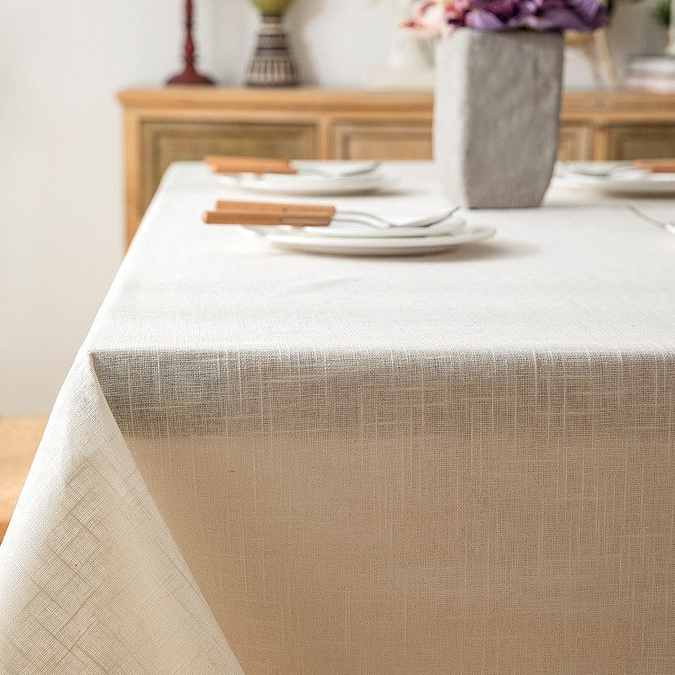 Textured Linen Tablecloth
