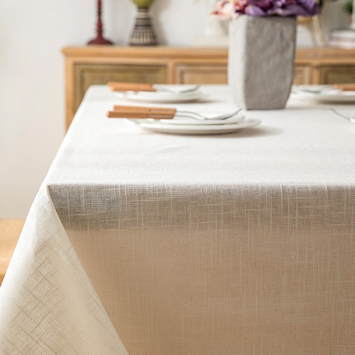 Textured Linen Tablecloth