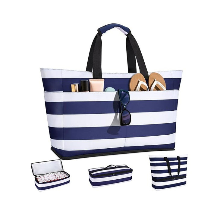 Beach bag with multiple compartments Kalsten