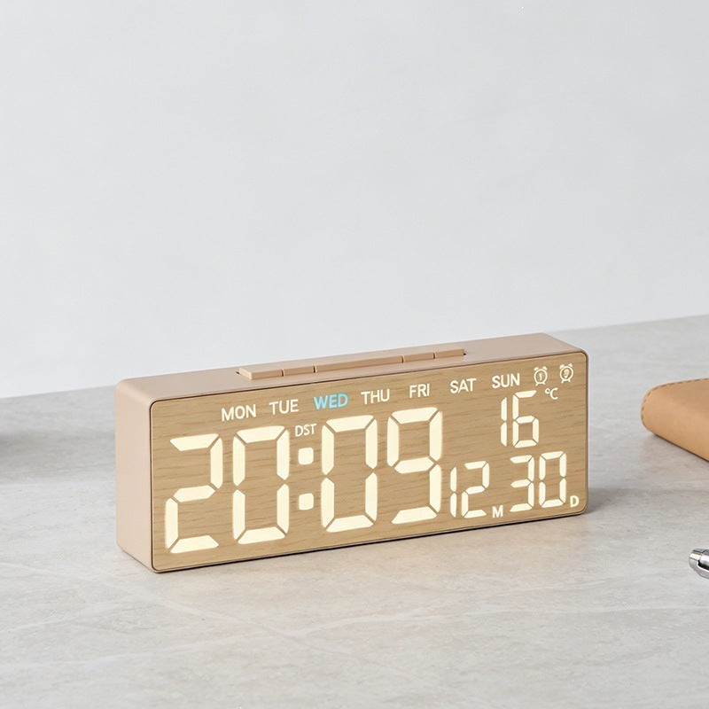 Digital alarm clock with temperature sensor and date display Kalsten