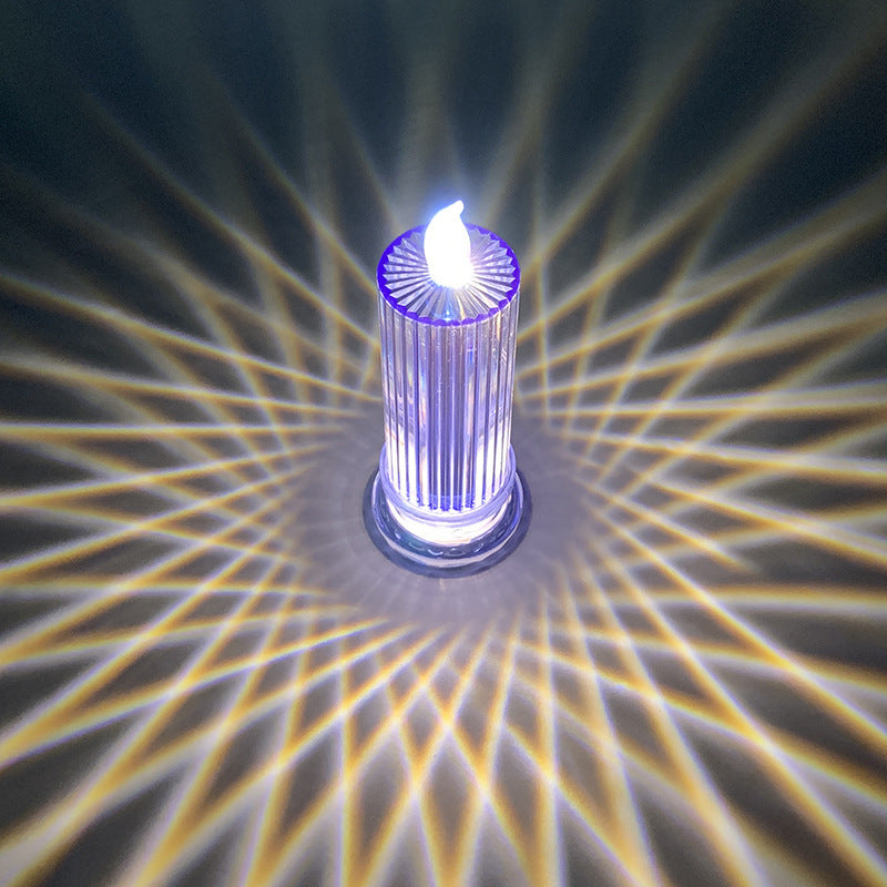 Decorative Crystal LED Flameless Candle Jar Kalsten