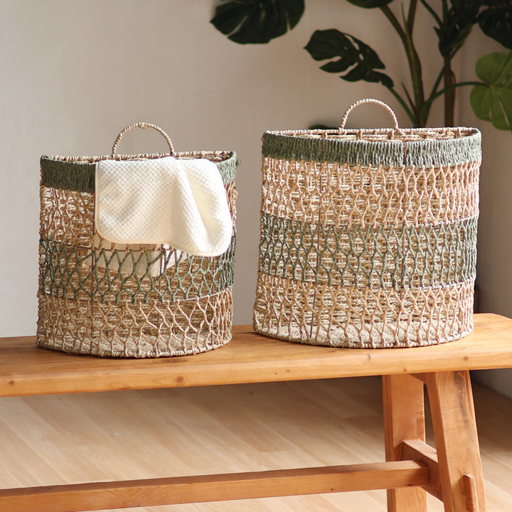 Storage basket with handwoven design Kalsten