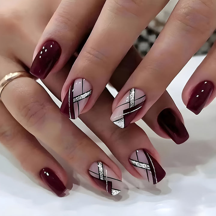 Elegant French Tip Acrylic Nail Art Kalsten