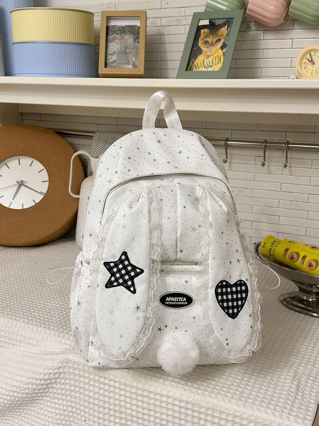 Cute Bunny Ear School Backpack