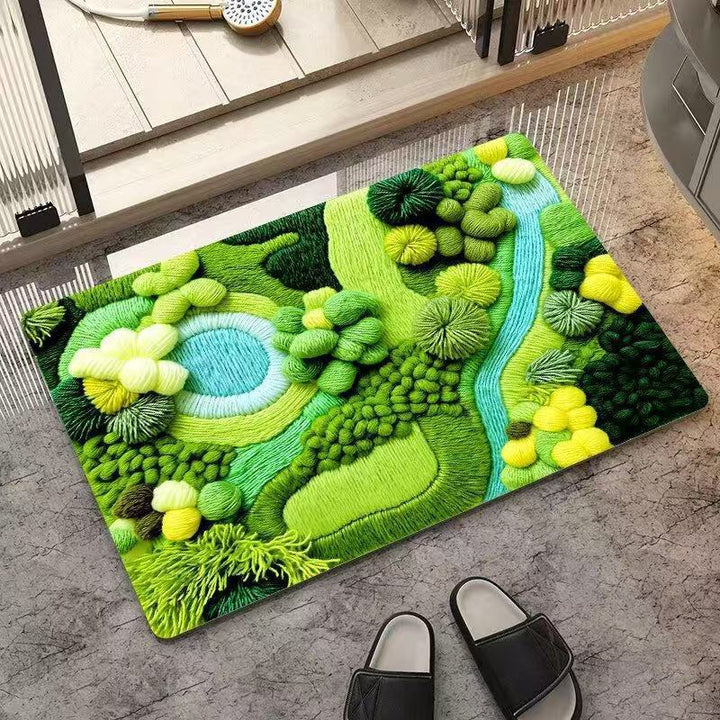 Naturally inspired soft floor mat