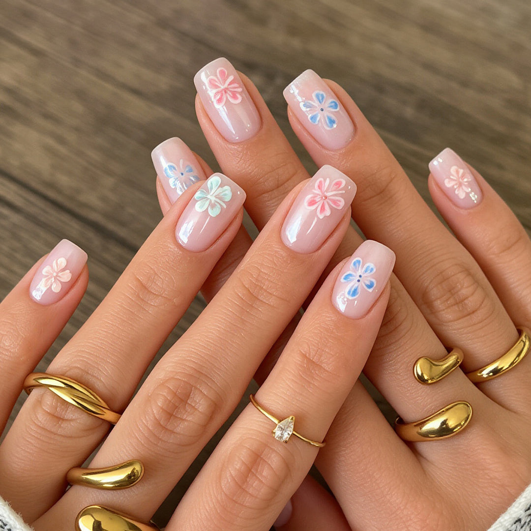 Artistic Floral Nail Art Tips Kalsten
