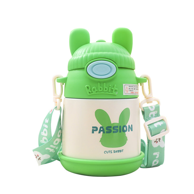 Women's Insulated Water Bottle with Cute Bunny Design Kalsten