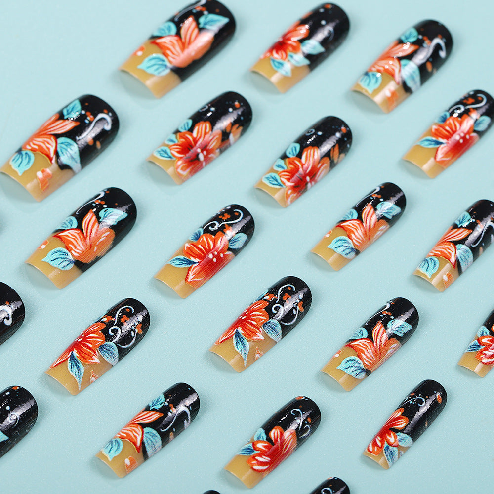 Creative nail art with floral design Kalsten
