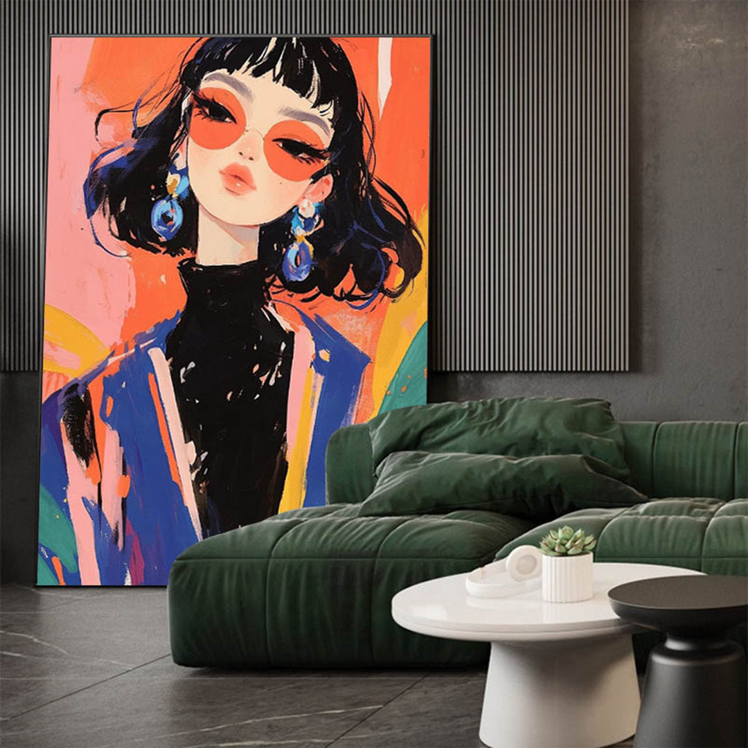 Panther-Themed Canvas Wall Art