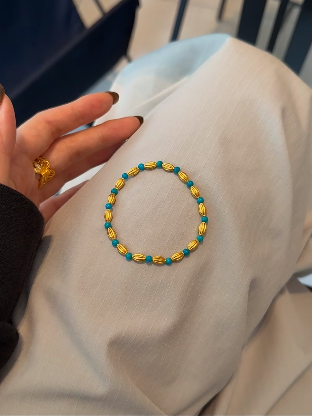 Playful Beaded Charm Bracelet Kalsten