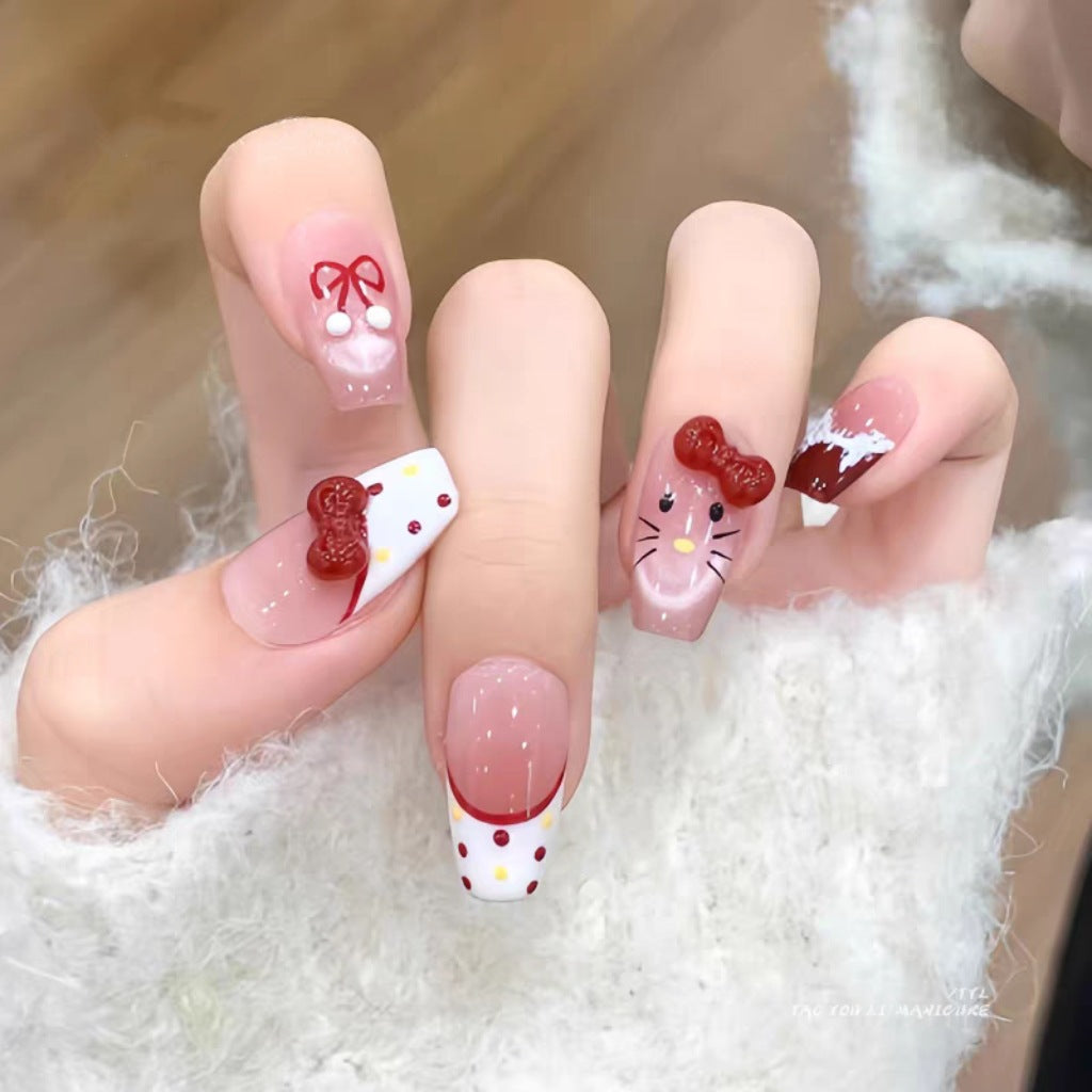 Artificial nails with cute 3D designs Kalsten