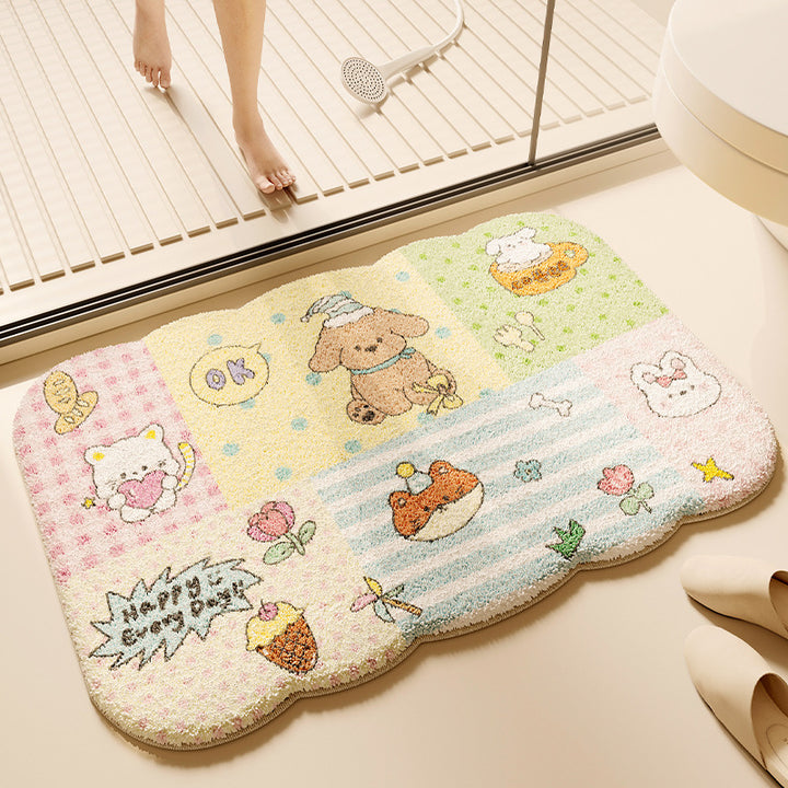 Fun Animal-Themed Bathroom Mat