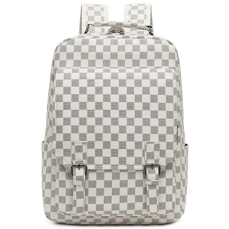 Stylish Checkerboard Laptop Backpack Kalsten