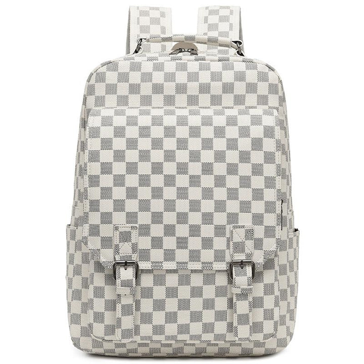 Stylish Checkerboard Laptop Backpack Kalsten