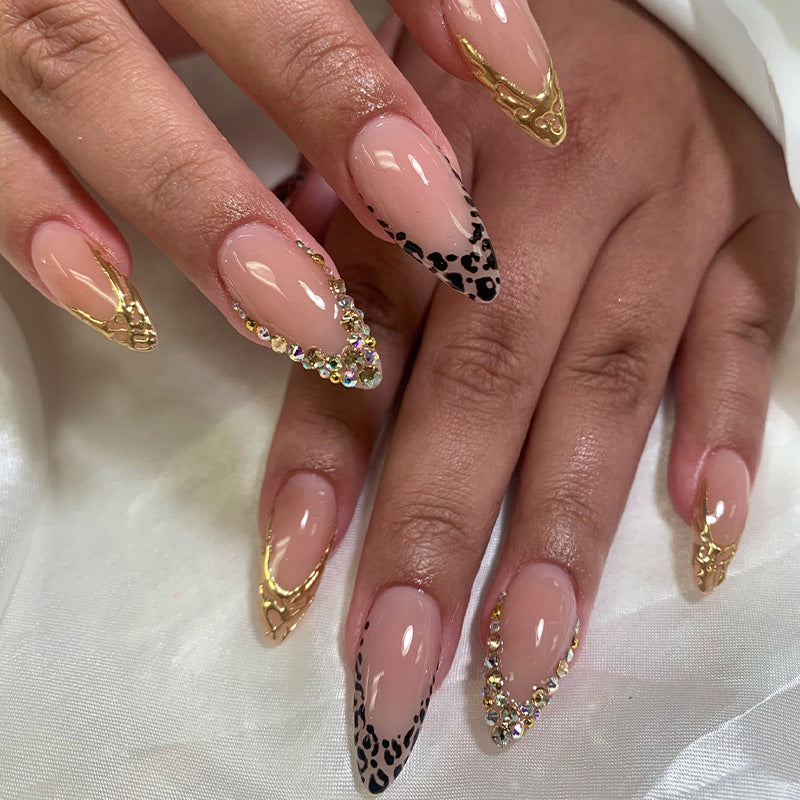 Artistic Leopard Print Press-On Nail Set kalsten