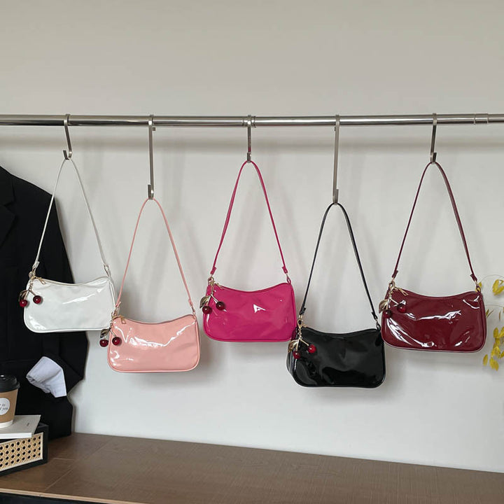 WoGlossy Textured Handheld Crossbody Bag Kalsten