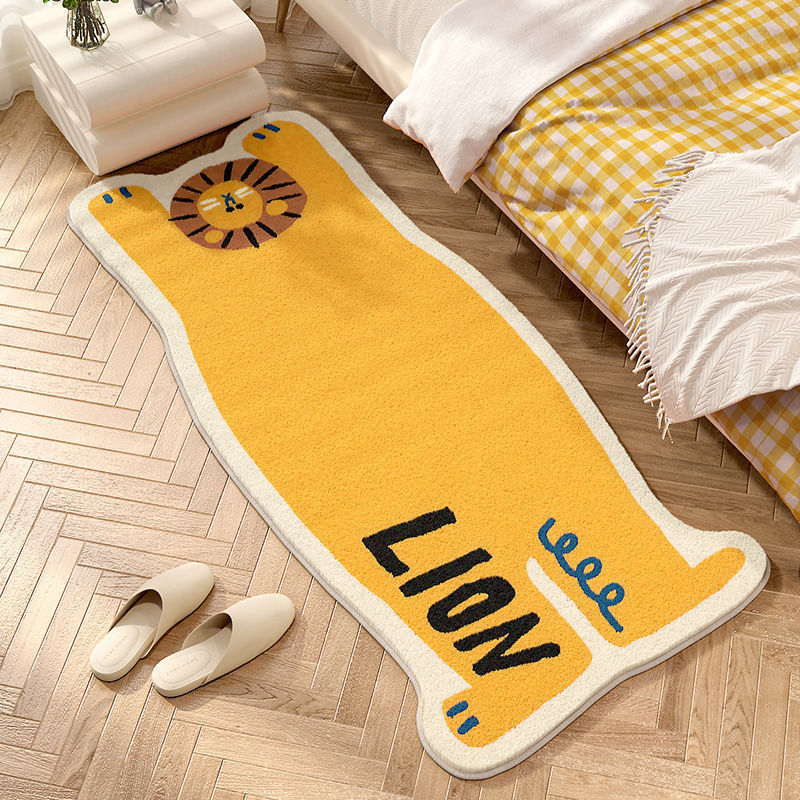 Cartoon Lion Shaped Area Rug