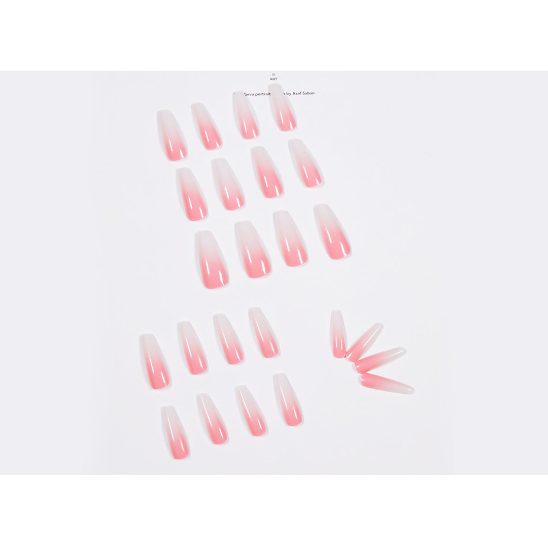 Nail set with stylish ombre design Kalsten