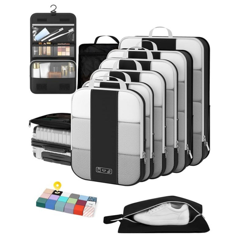 Travel cosmetics set with compartments and practical organizer Kalsten