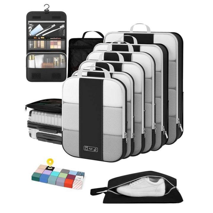 Travel cosmetics set with compartments and practical organizer Kalsten