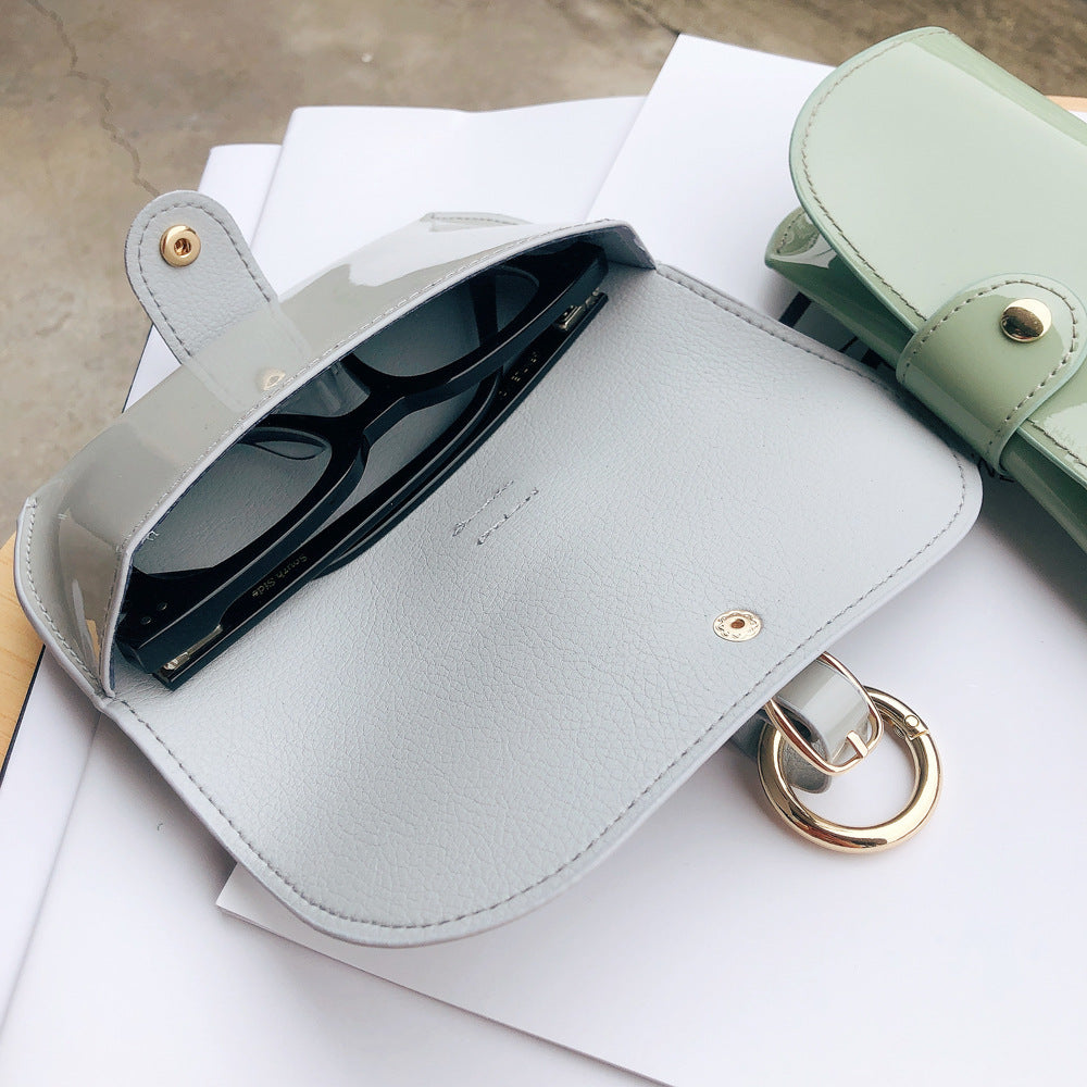 Stylish Patent Leather Eyeglasses Case Kalsten