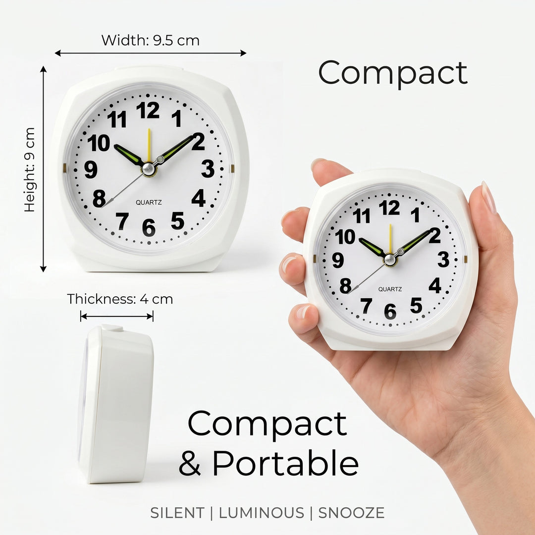 Analog alarm clock with night light and snooze function Kalsten
